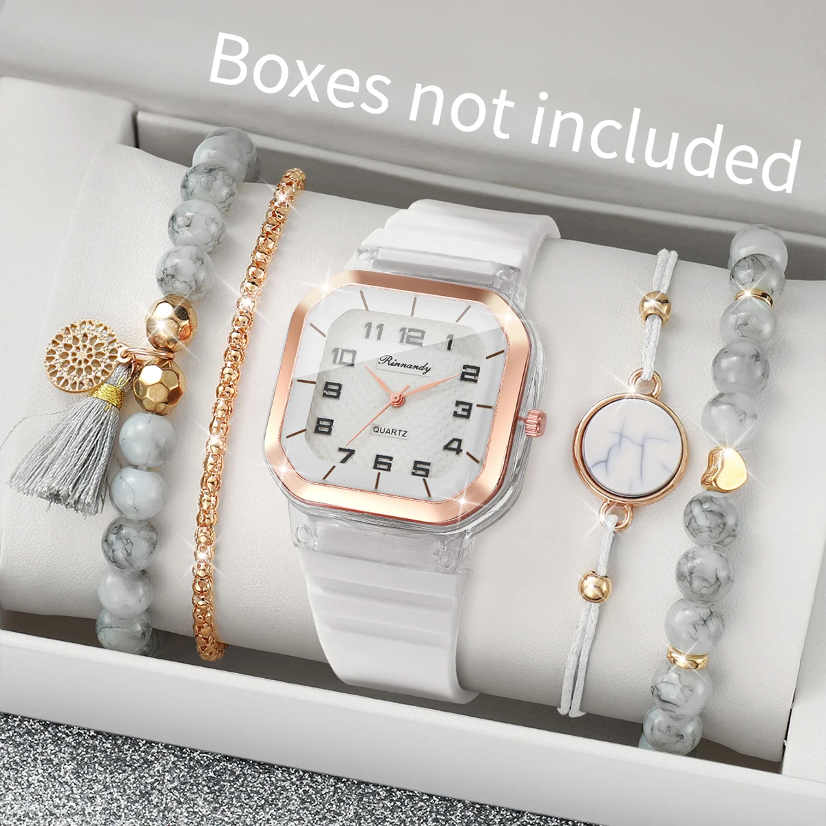 5 SZTUK Modny Zegarek Damski z – Silicone Band Women recenzja i cena