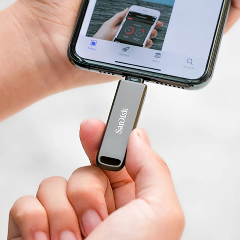 SanDisk USB флэш-накопитель iXpand OTG Lightning USB 3,0 палка 256 ГБ 128 Гб 64 Гб ручка-накопитель MFi для iPhone и iPad и USB U диск OTG