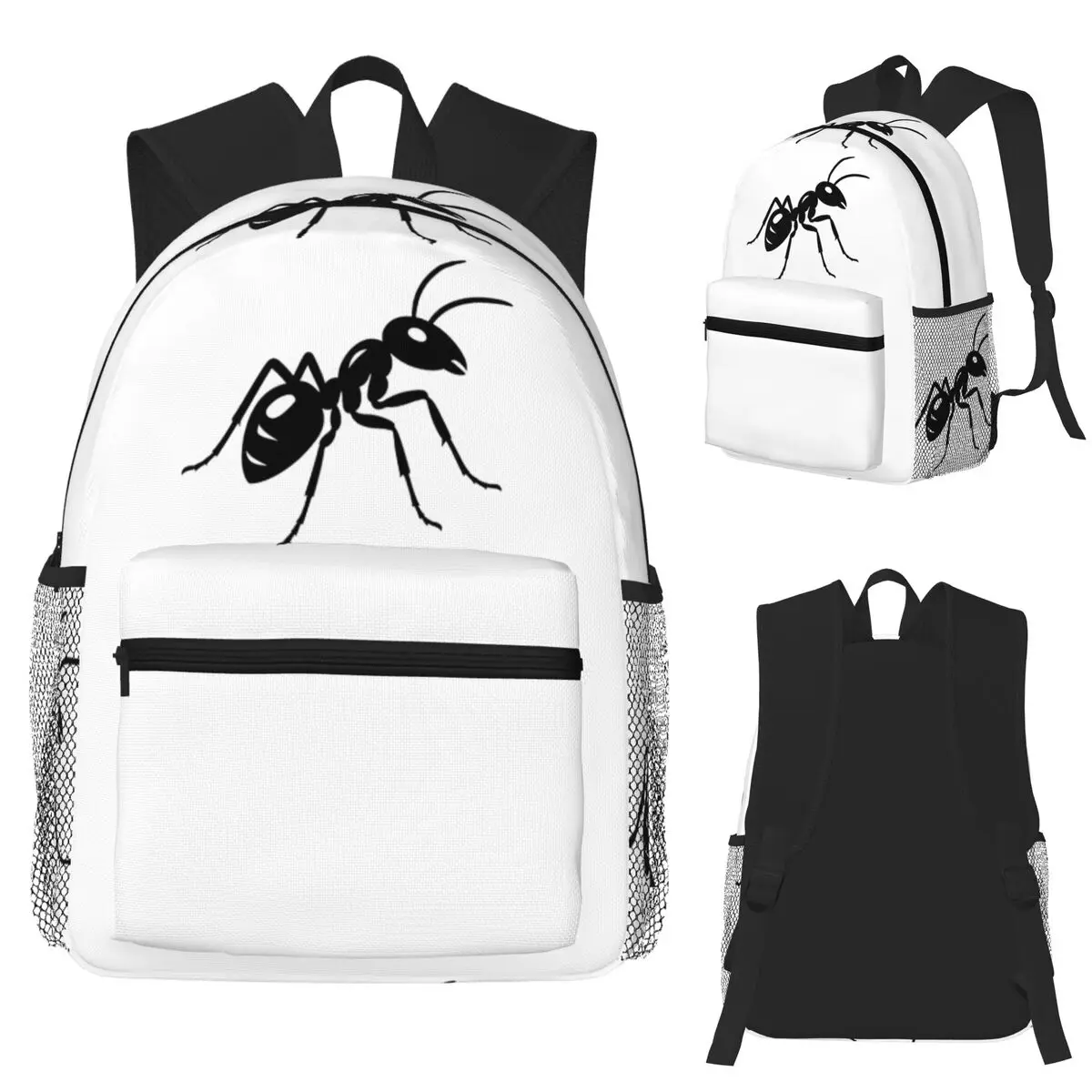 

Bold Minimalist Ant Vector Art Student Backpack School Bag Hiking Travel Daypack for Boys Girls Fashion Bookbag Shoulder Bags