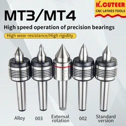 MT3 MT4 Rotary Center High-Precision Standard/Alloy/External Rotation Diameter Live Center For Lathe Machine Revolving Centre