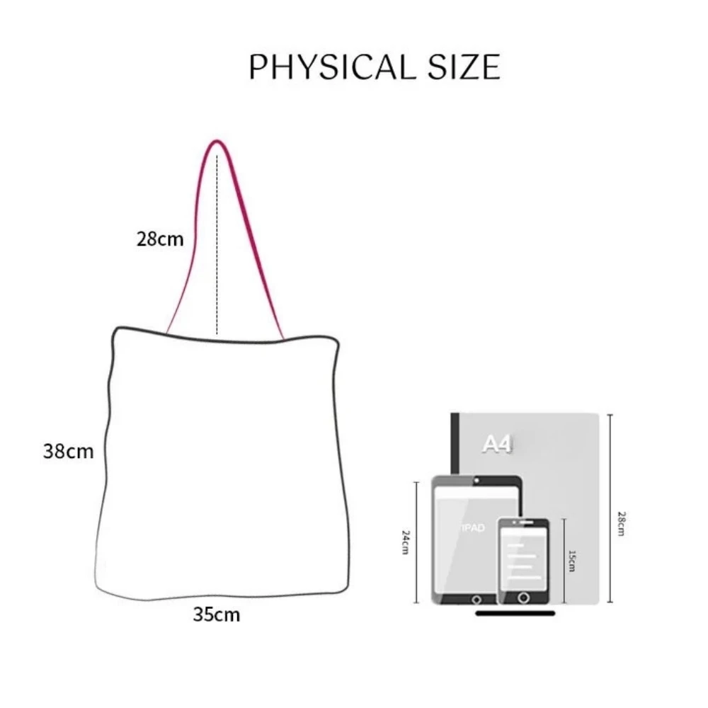 Women's Sunflower Pattern Shopping Bag Sequins Design Canvas Bag Premium Shoulder Tote Bag with Inner Pocket Commuter Handbags