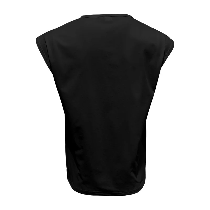 2025 Summer Men's tank top Casual pullover O-Neck Sleeveless undershirt Solid Color thin broad shoulder Vest men Breathable Tops