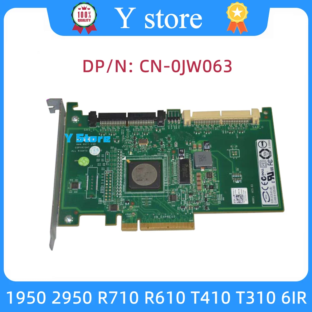 

Y Store Original For DELL 1950 2950 R710 R610 T410 T310 6IR SAS Array Card JW063 YK838 CR679 0JW063 0YK838 0CR679 Fast Shipping