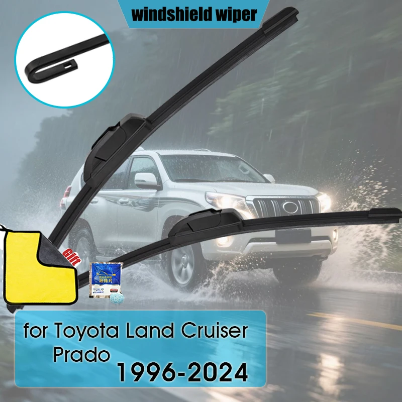 

For Toyota Land Cruiser Prado J90 90 J120 120 J150 150 Series 1996-2024 Car Wiper Blades Front Windscreen Windshield Wipers Car