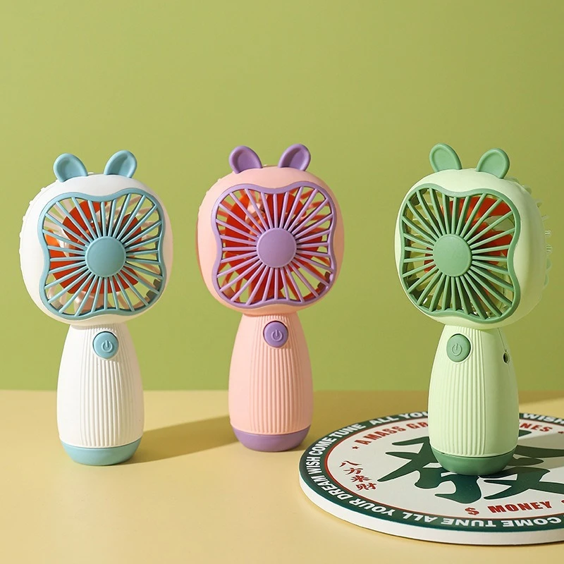 مروحة صغيرة محمولة ، مروحة كارتون إبداعية ، واجهة شحن USB ، مروحة طالب لطيفة ، جديدة