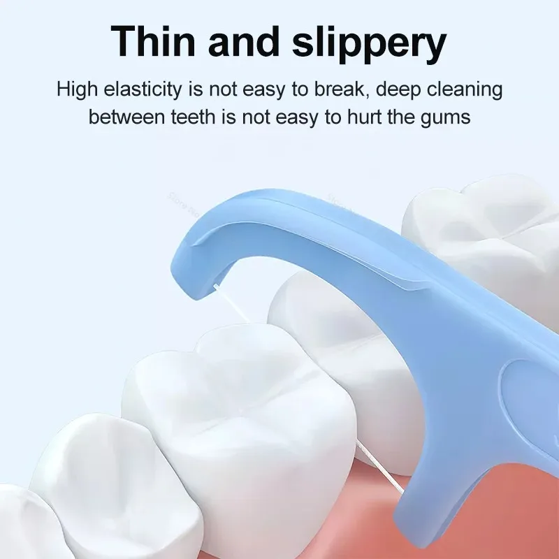 Original SOOCAS Professional Dental Flosser Ergonomic Design Food Grade Polymer Fiber Scrape Tongue Coating Clean Teeth Gaps  CN