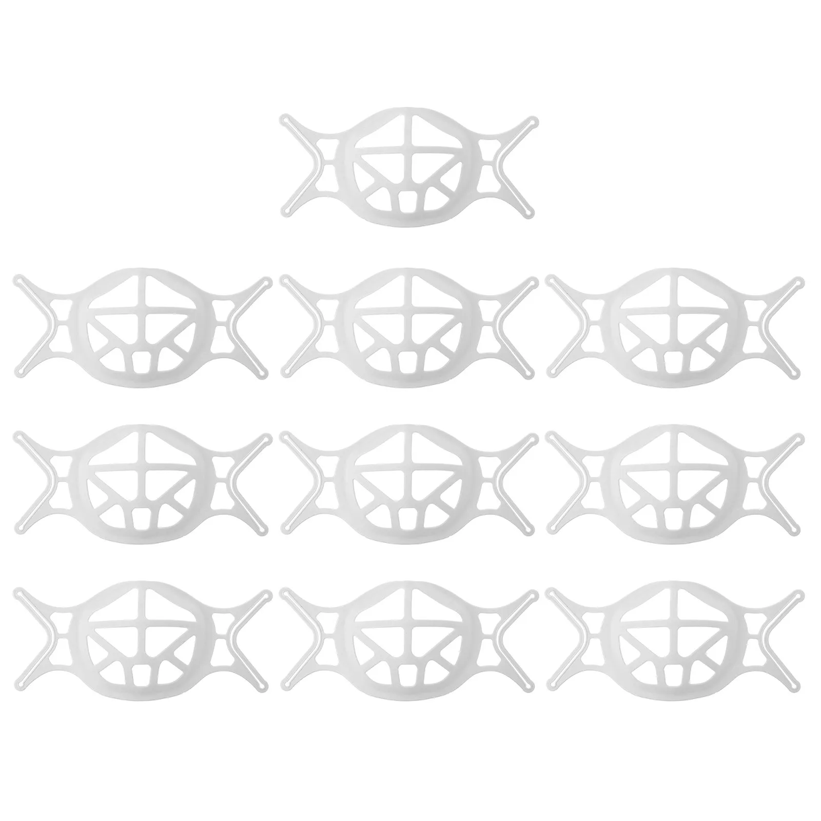 

10Pcs Plastic Mask Stand Inner Frame Breathable Support Bracket Comfortable Fit Lipstick Protection Makeup Saver Mask