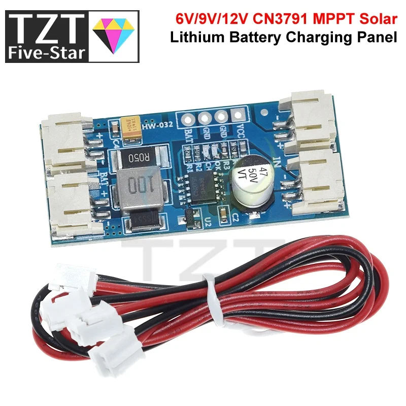 1/3PCS 1 Cell Lithium Battery Charging 3.7V 4.2V CN3791 MPPT Solar Panel Regulator Controller Module 5V 6V 9V 12V view 3