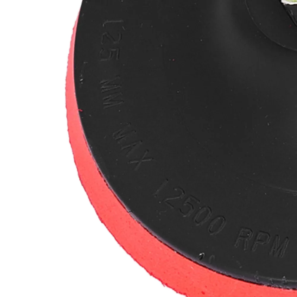 2pcs Rubber Material Grinder Backing Pad 5 Inch Size M14 Thread Polishing Backer Plate 125mm Diameter Hook and Loop Fastener