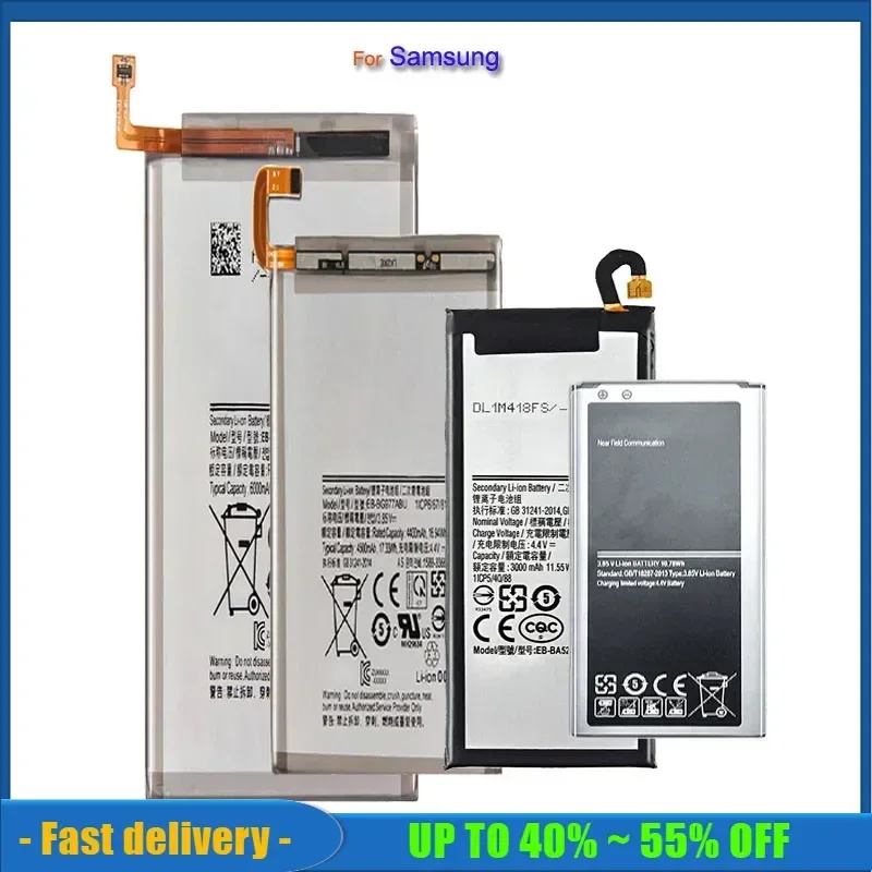 Battery For Samsung Galaxy S S2 S3 S4 S5 S6 S7 S8 S9 S10 5G S10E S20 mini Edge Plus Ultra SM G930F i9300 i9305 G950F G925S i9070