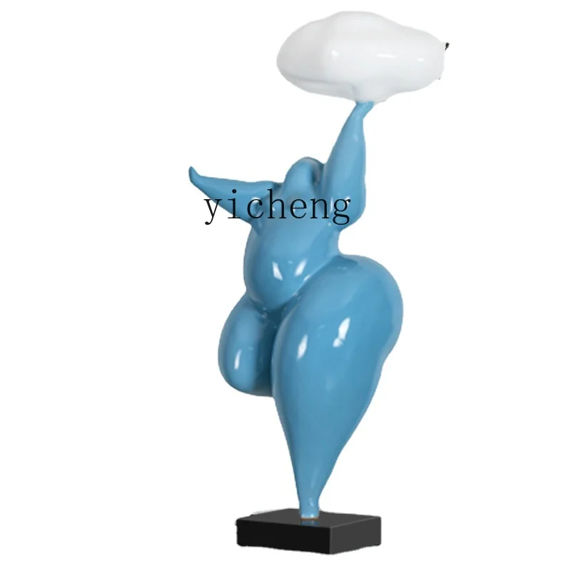 Zf Modern Creative Decoration Model House Home Living Room Entrance Abstract Figure Sculpture