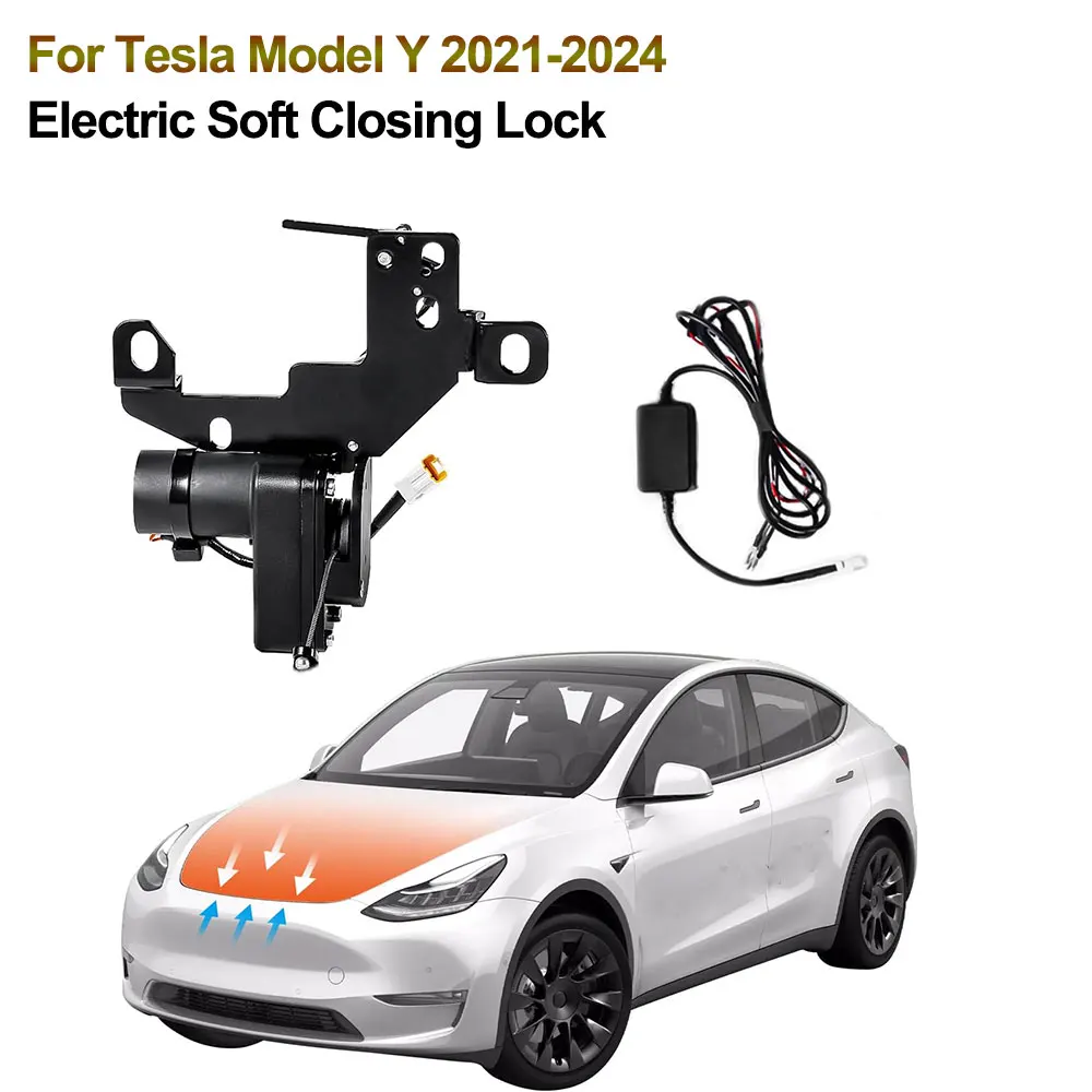 

Uppgraded Electric Soft Closing Lock For Tesla Model Y 2021-2024 Soft Close Auto Lock Car Lock Accessories Lightweight Alloy