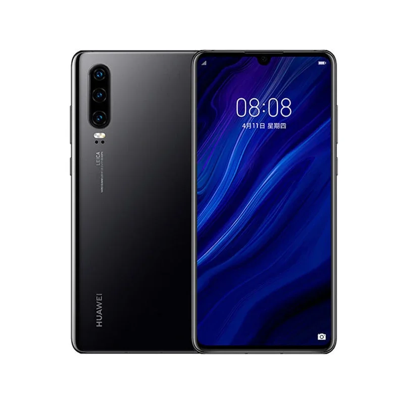 Huawei P30 Mobiele Telefoons 6.1 Inch 40mp + 32mp Camera 8Gb Ram 128Gb Rom Smartphone Android 4G Netwerk Nfc Google Play Gebruikte Telefoon