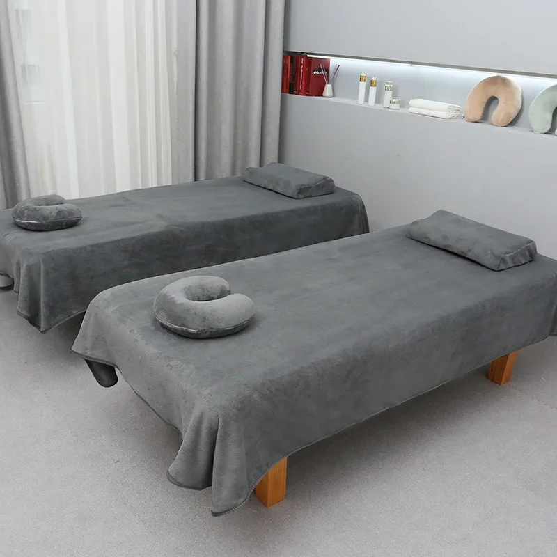 Massage Therapy Beauty Bed Towel Beauty Salon Bedsheets with Holes Large Sized Bed Sheets Are Moisture Absorbing and Breathable