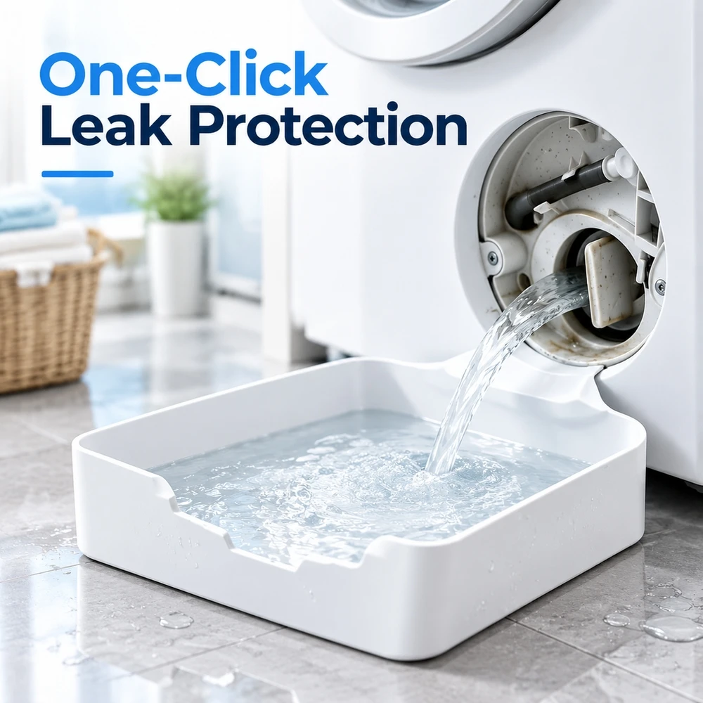 Thick Leak Proof Washing Machine Tray Anti Slip Floor Protection Base Support Collection Pan for Bosch Siemens Users