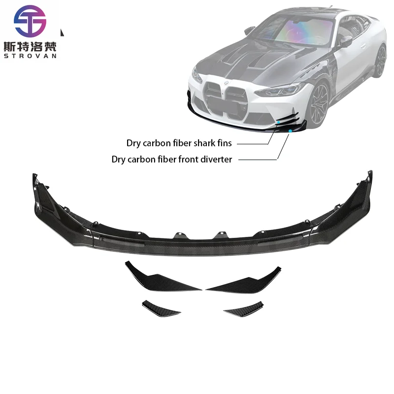 

2021-2025 for G82M4 Models' Dry Carbon Fiber Front Lip Bumper New Condition