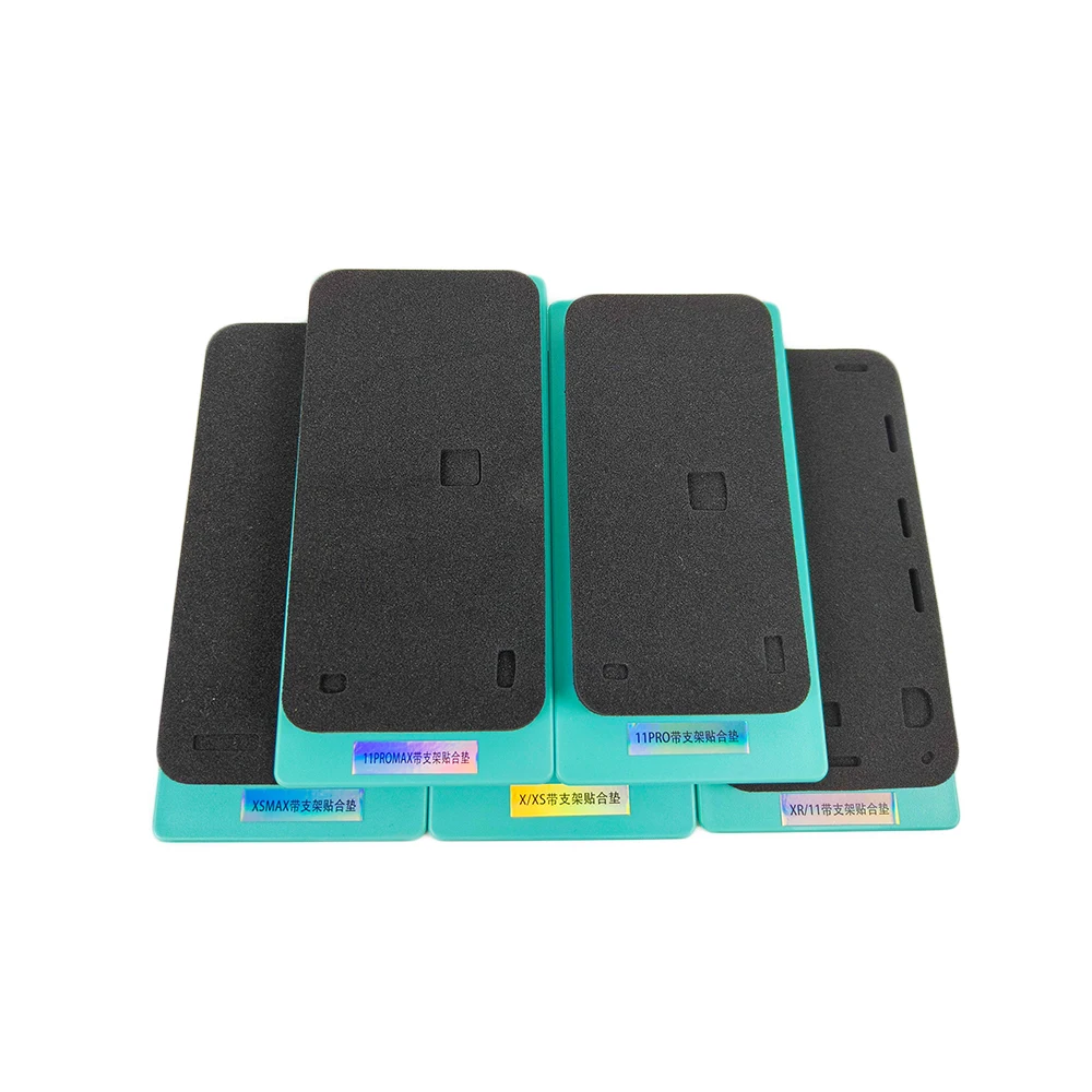 Imagem -02 - Tela Lcd Laminação Silicone Mold Preto Pad Mat com Frame Phone Repair Tool Inframe Mold para Iphone 15 14 13 15pro Max Plus