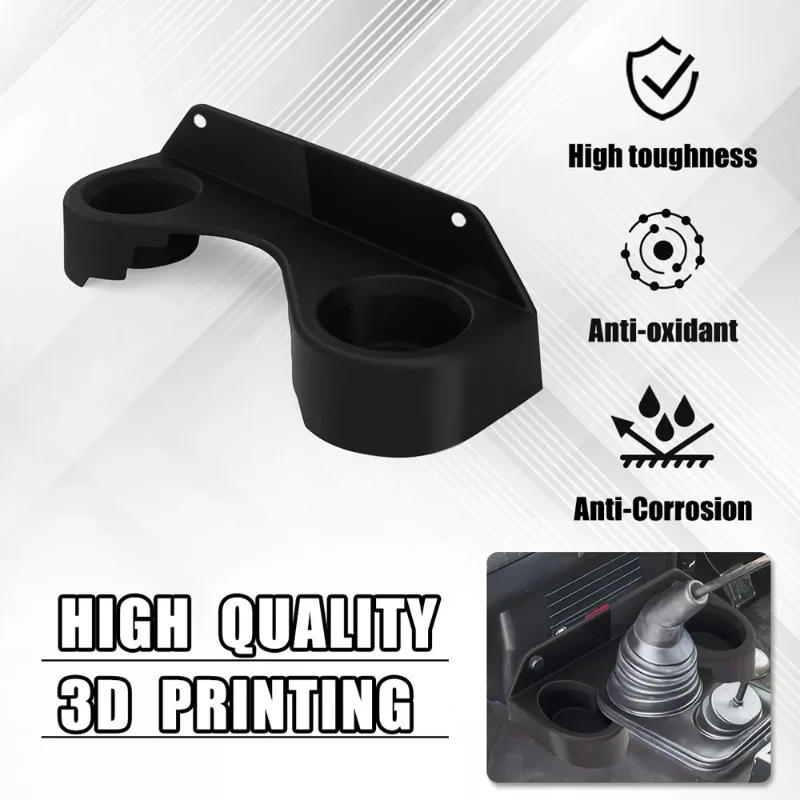  Black Short Center Console Cup Holder For Defender 300Tdi Td5 Models 1994 to 2006RDX