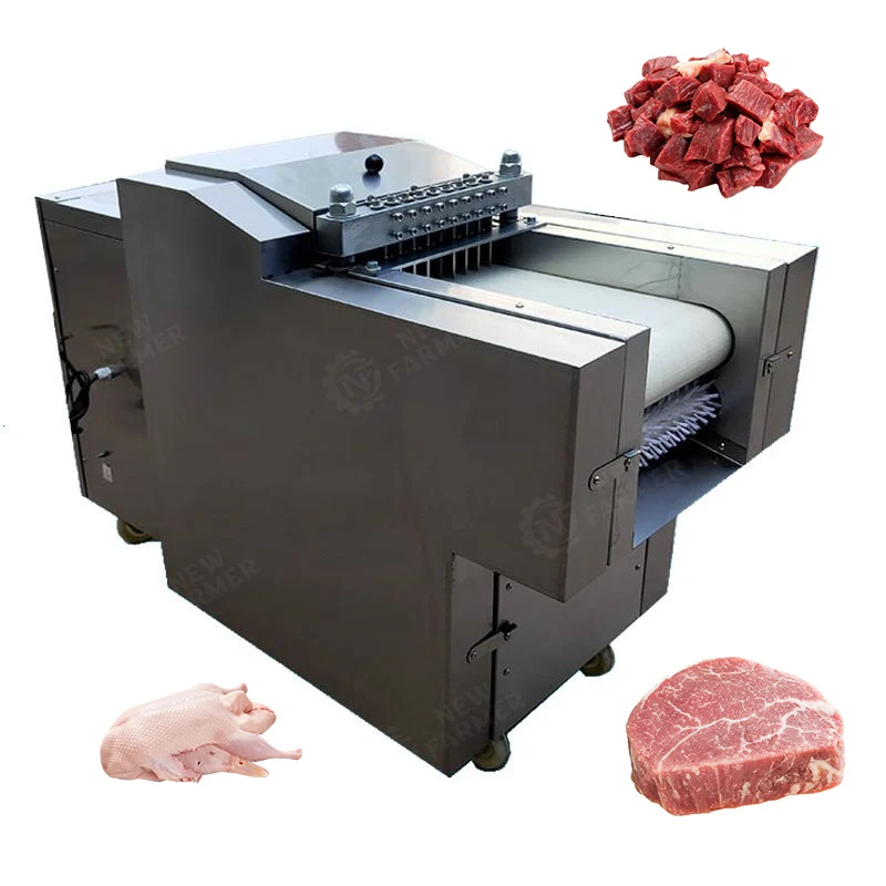 

Goat Beef Meat Cutting Machine Frozen Small Electric Meat Cutter Machine Cube Automatic Chicken Cutting Machine Price