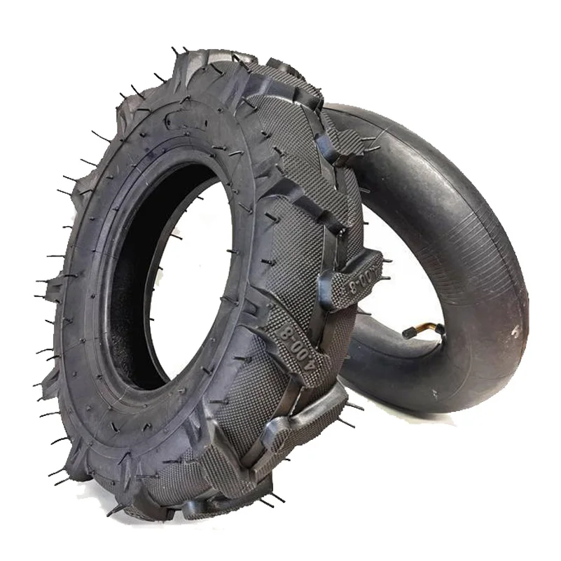 Herringbone 4.00-8 Tyre Parts Agriculture Tire Tractor s Micro Cultivator Agricultural Machinery 400-8 Rubber