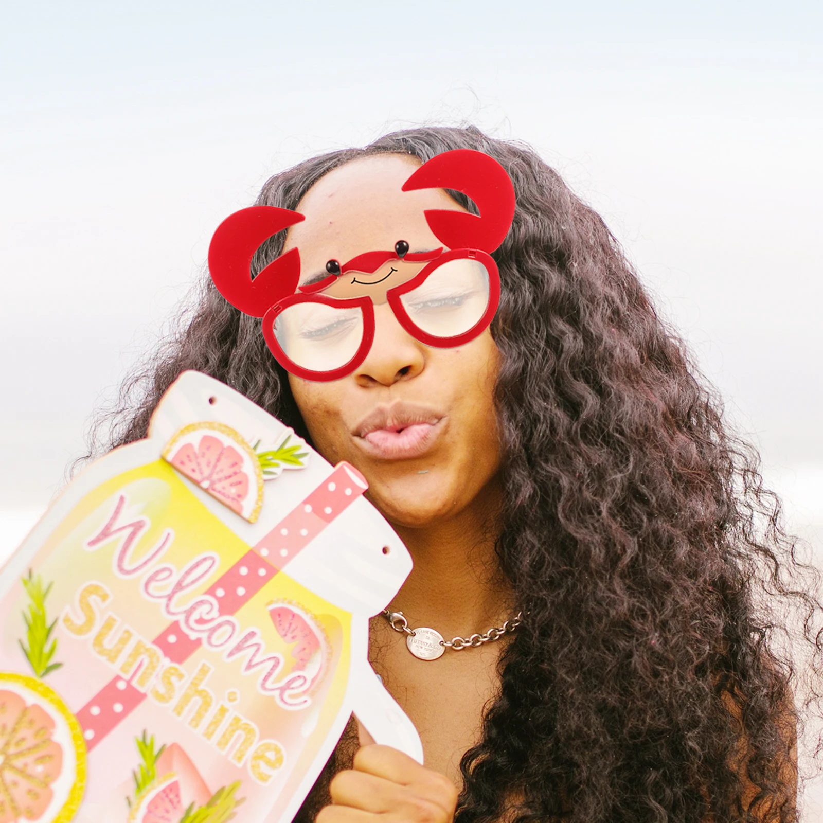 

3pcs Crab Sunglasses Funny Eyeglasses Hawaiian Luau Party Glasses Photo Booth Props Festival Costume Party Favors Decorations