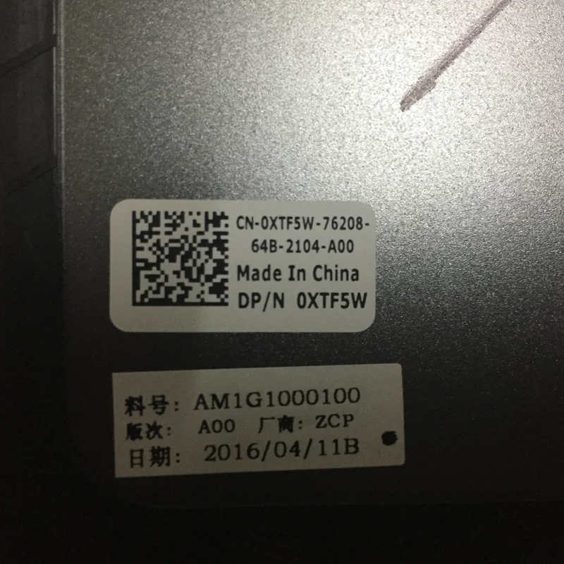 PP+  For Dell Alienware 17 R2 R3 LCD Back Cover A Shell 0JTC3W JTC3W