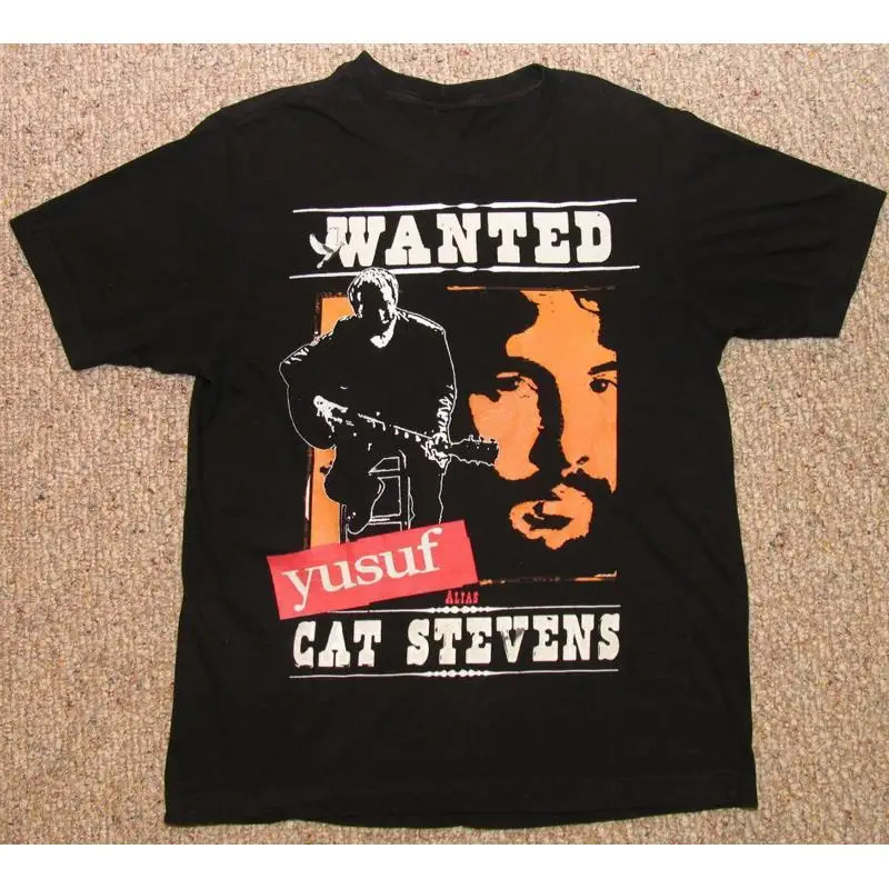 VTG Cat Stevens PEACE TRAIN TOUR 2013 T Shirt Classic Black S 5XL CC4263