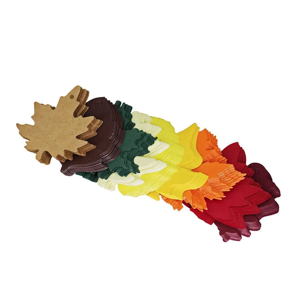 180 قطعة مابل ليف علامات الهدايا كرافت رسالة آخر عيد الشكر عيد الميلاد Diy بها بنفسك الديكور سلسلة التعادل على لوازم الخبز الحاضر