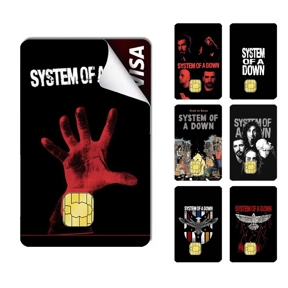 

S-System of a D-Down Band Stickers Cartoon Credit Card Visa Debit Bank Charge Card Bus Metro Waterproof Sticker Decal Decoration