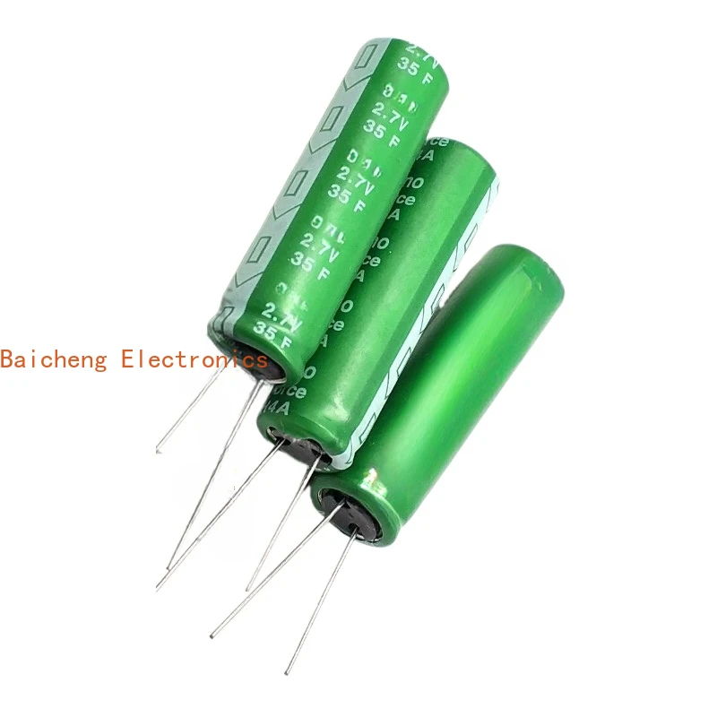 10 PCS 2.7V35F Capacitor Farad volume 12,5 * 46 MM
