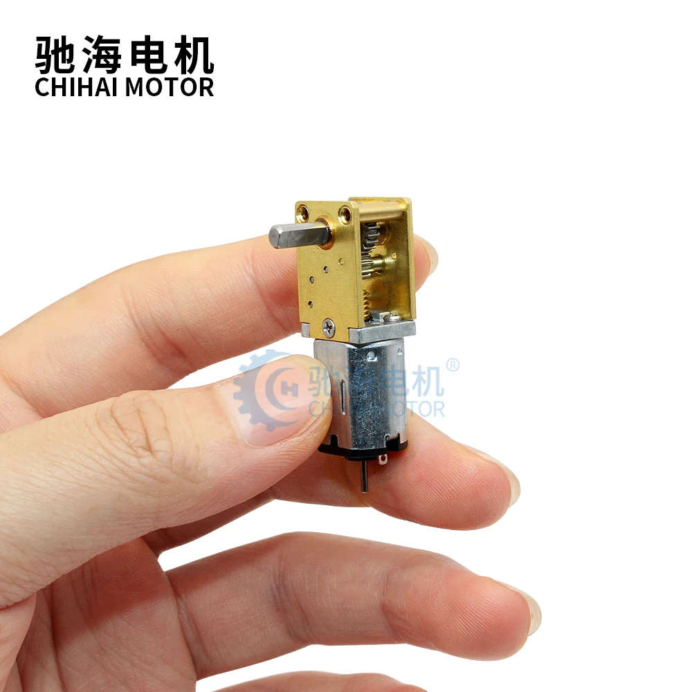 Двигатель ChiHai CHF-GW12T-N20VA DC 3V 6V 12V Micro Gear Motor, низкоскоростной Электрический мини-редуктор, червячный редуктор
