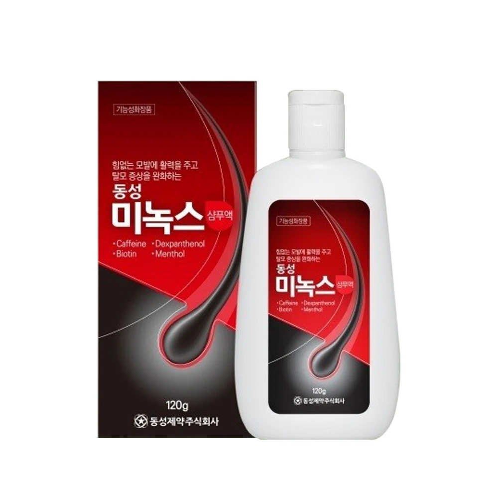 Champú farmacéutico Minox para el mismo sexo, líquido para aliviar la pérdida de cabello, cuidado del cuero cabelludo, biotina V, 120g x 1 pieza