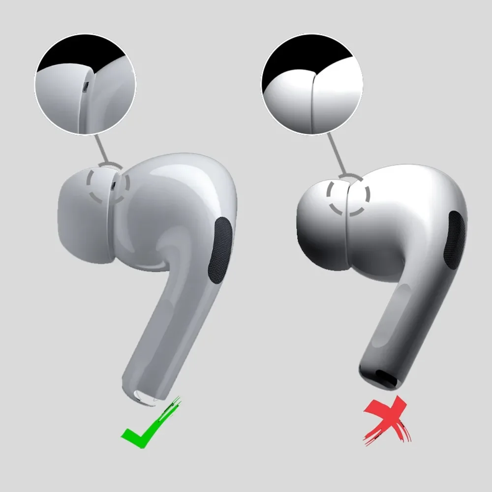 4/1Pairs Soft Silicone Earbuds Tips for Apple Airpods Pro 3 Earplug Replacement Headphone Eartips for Airpods Pro 3 Earphone Cap image 5