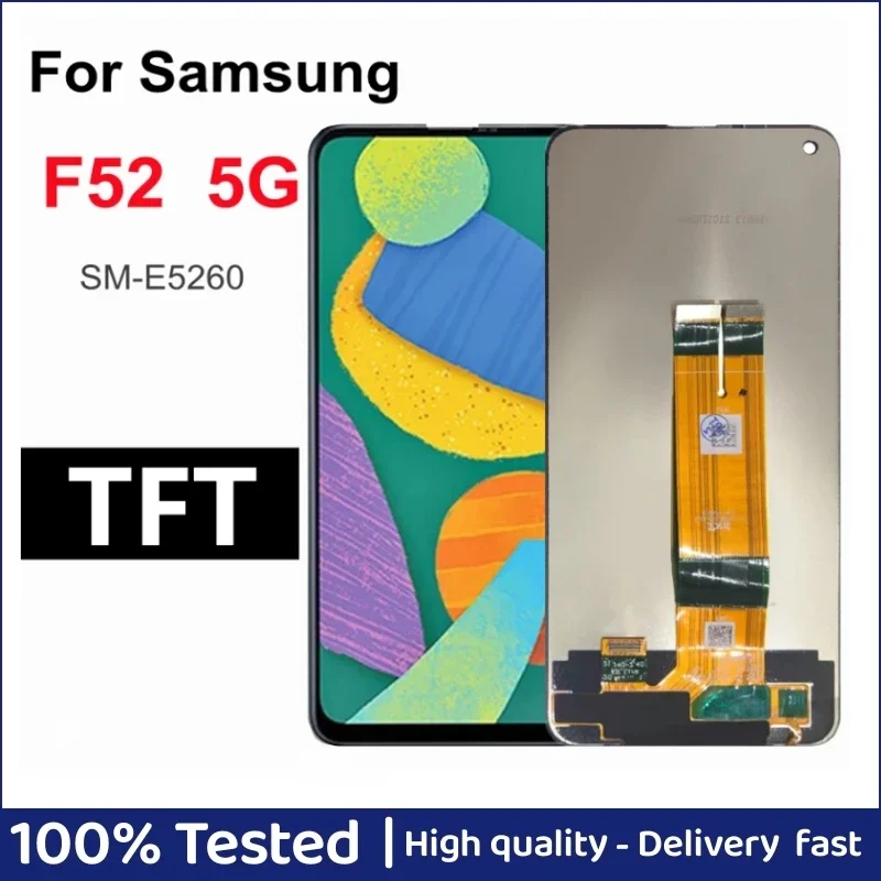 

6.6'' TFT For Samsung Galaxy F52 5G LCD Display with Touch Panel Screen Digitizer Assambly For Samsung SM-E5260 F52 5G E5260 lcd