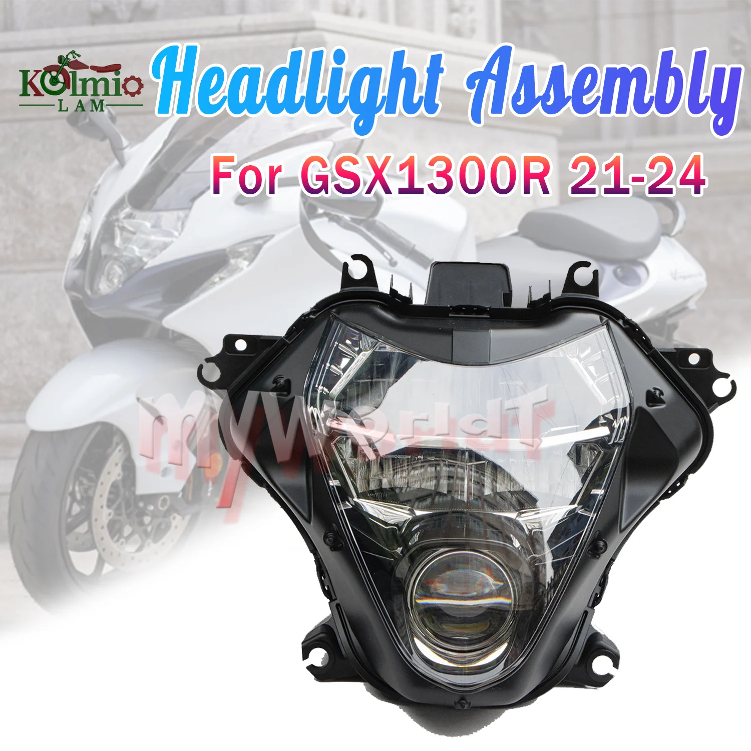 

Fit For Suzuki HAYABUSA 3 Gen GSX1300R 2021 - 2024 Motorcycle Headlight Assembly Headlamp GSXR1300