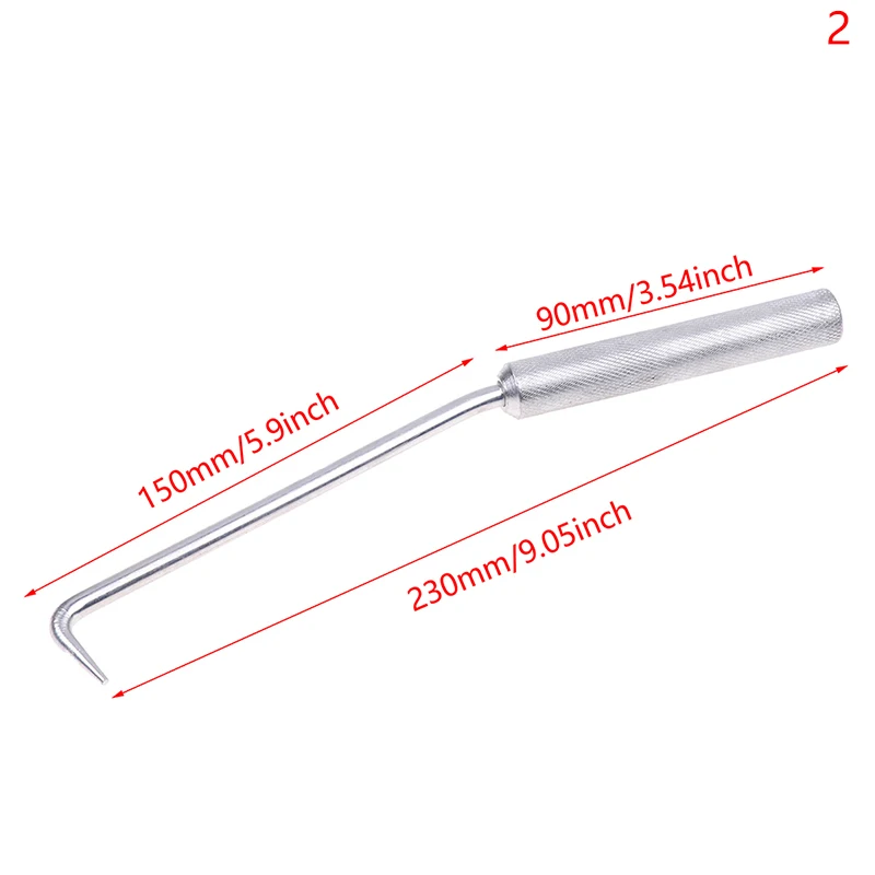 HOMOCONO 2-Pack Rebar Tie Wire Crimping Hooks – Automatic Twisting Fence Tool, Steel Wire Twister For Rebar Tying (Galvanized)