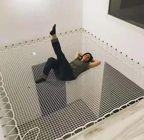 indoor and outdoor suspended DIY loft net bed hammock floor hammock for children and adults