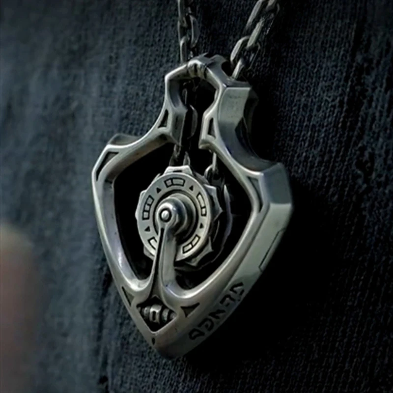 Mechanical Rotatable Gear Pendant Necklace Retro Unique Rotating Design Jewelry Vintage Steampunk Gift For Men Women