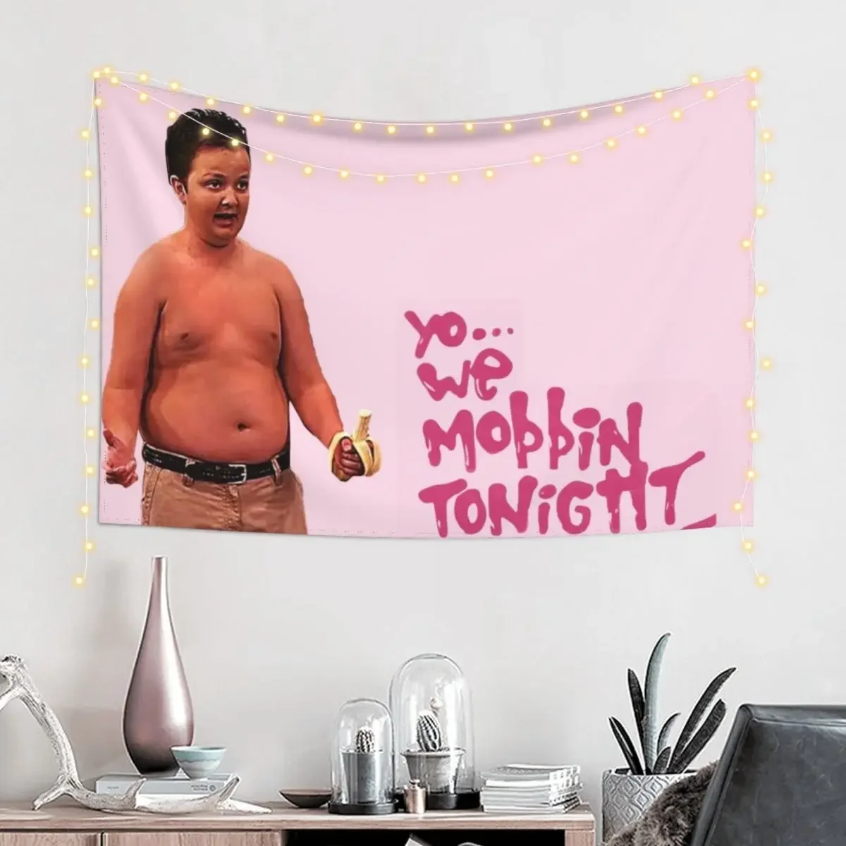 Gibby Mobbin Or What?.. Yo... We Mobbin Tonight Or What ? Tapestry Decor For Bedroom Room Aesthetic Decor Bedroom Deco Tapestry