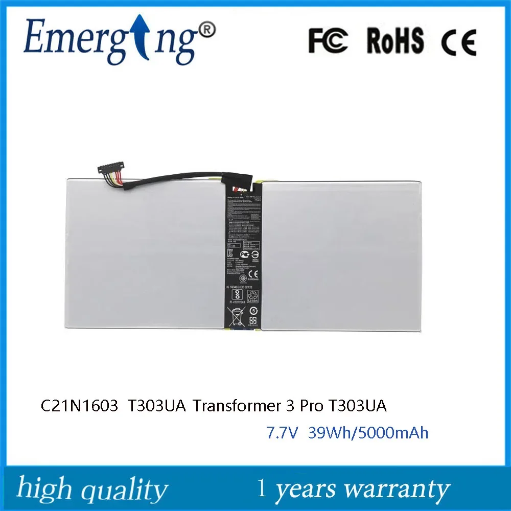 

7,7 В 39 Втч C21N1603 Аккумулятор для ноутбука Asus Transformer 3 Pro T303UA GN050T 0B200- 02100100