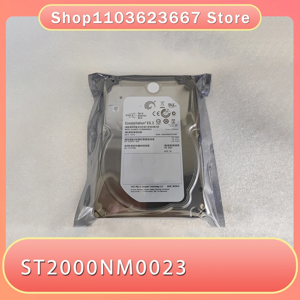 For Seagate 2T SAS Hard Disk ES.3 ST2000NM0023