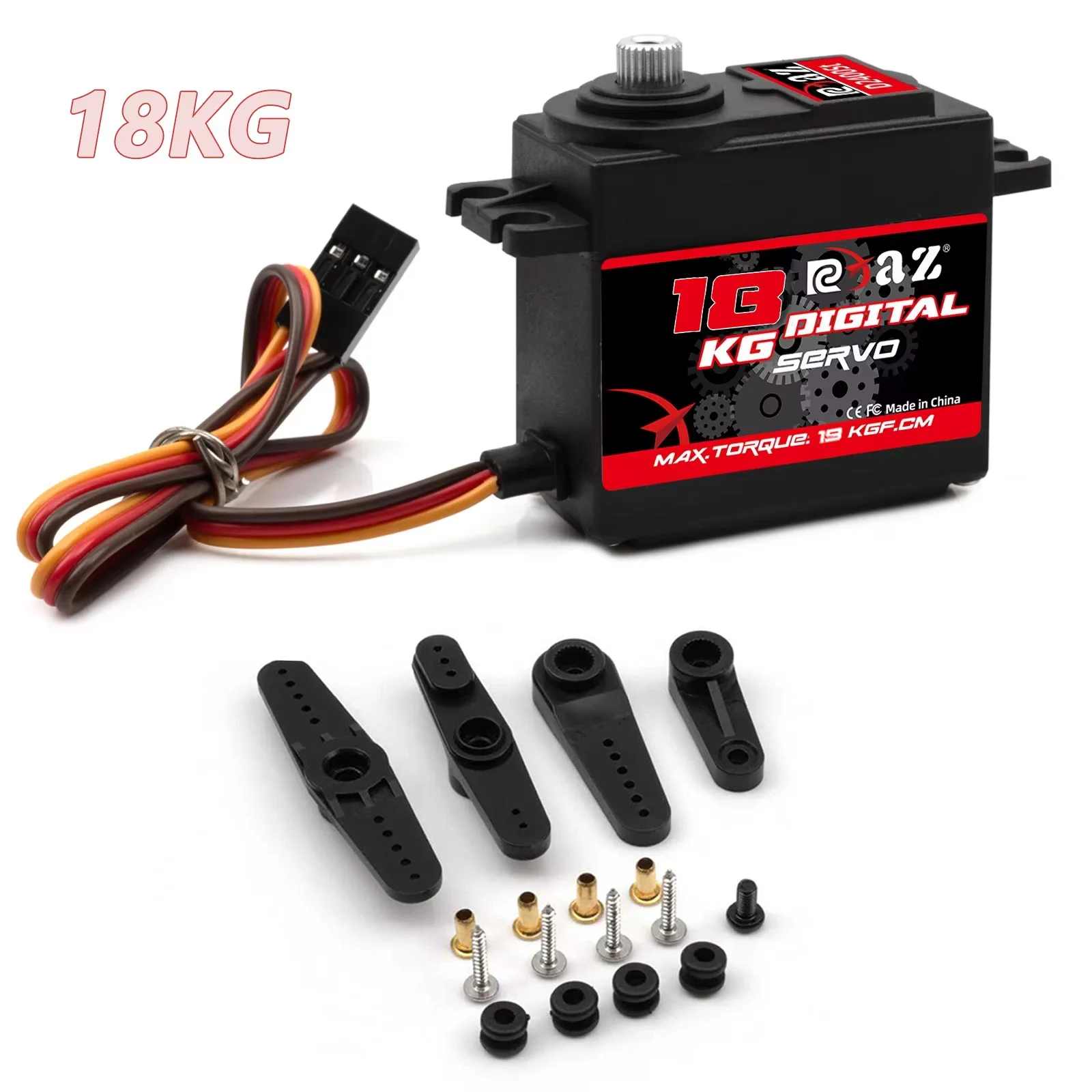 RC Remote Control Digital Servo 180° Metal Gear 3.5-24KG High-Speed Digital Servo