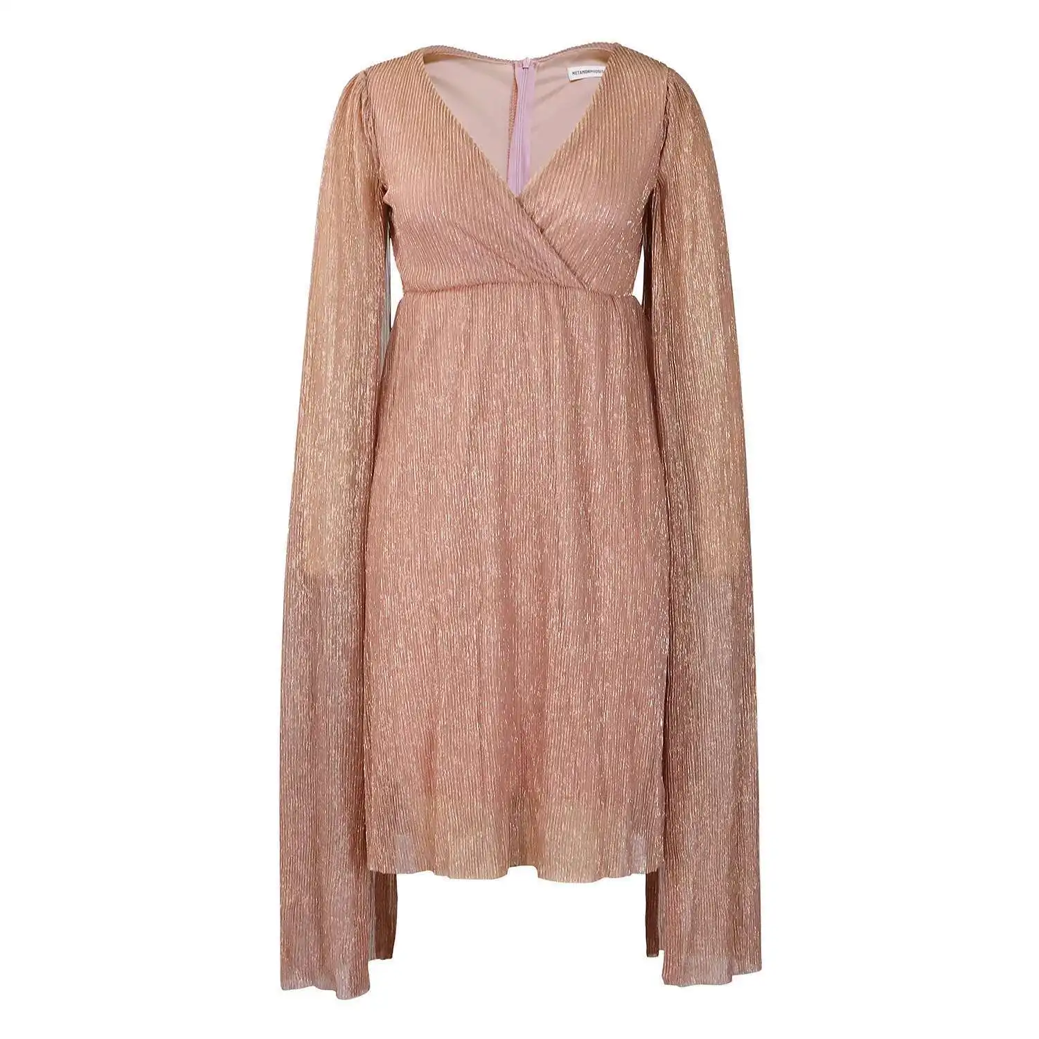 Vestidos Midi elegantes para mujer, moda de invierno, cuello en V, manga larga, ropa de noche para mujer, vestidos Midi elegantes para fiesta de boda para mujer 2025