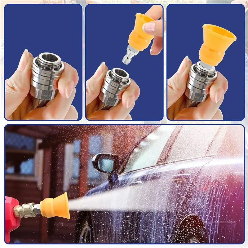 A33R-Pressure Washer Nozzle Guard, Power Washer Nozzle Tips 5 Pressure Washing Tips As Shown Orifice 3.0