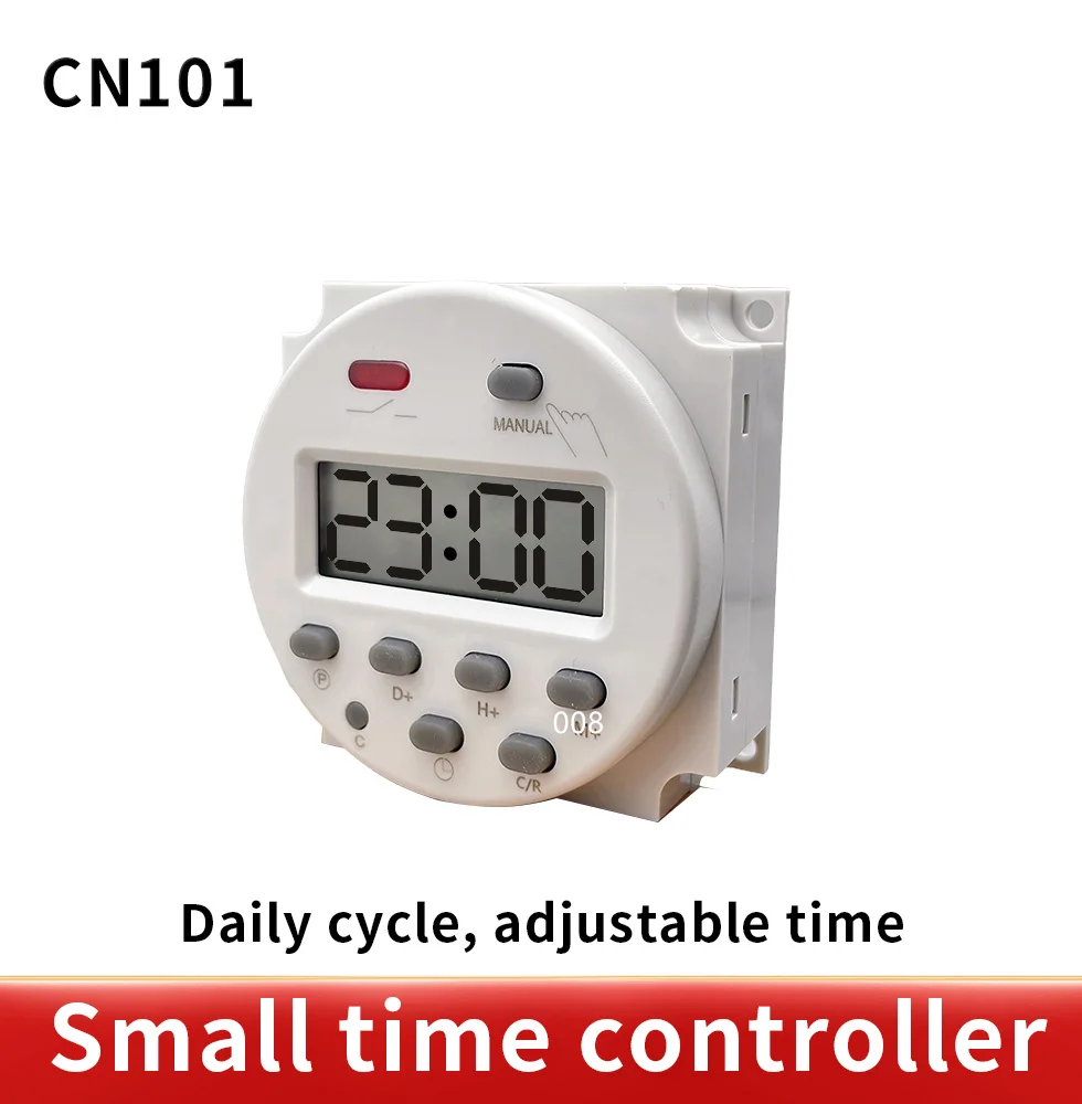 CN101A AC 220V 230V 240V Digital LCD Power Timer weekly 7days Programmable Time Switch Relay 8A TO 16A TIMER 10A CN101 mini