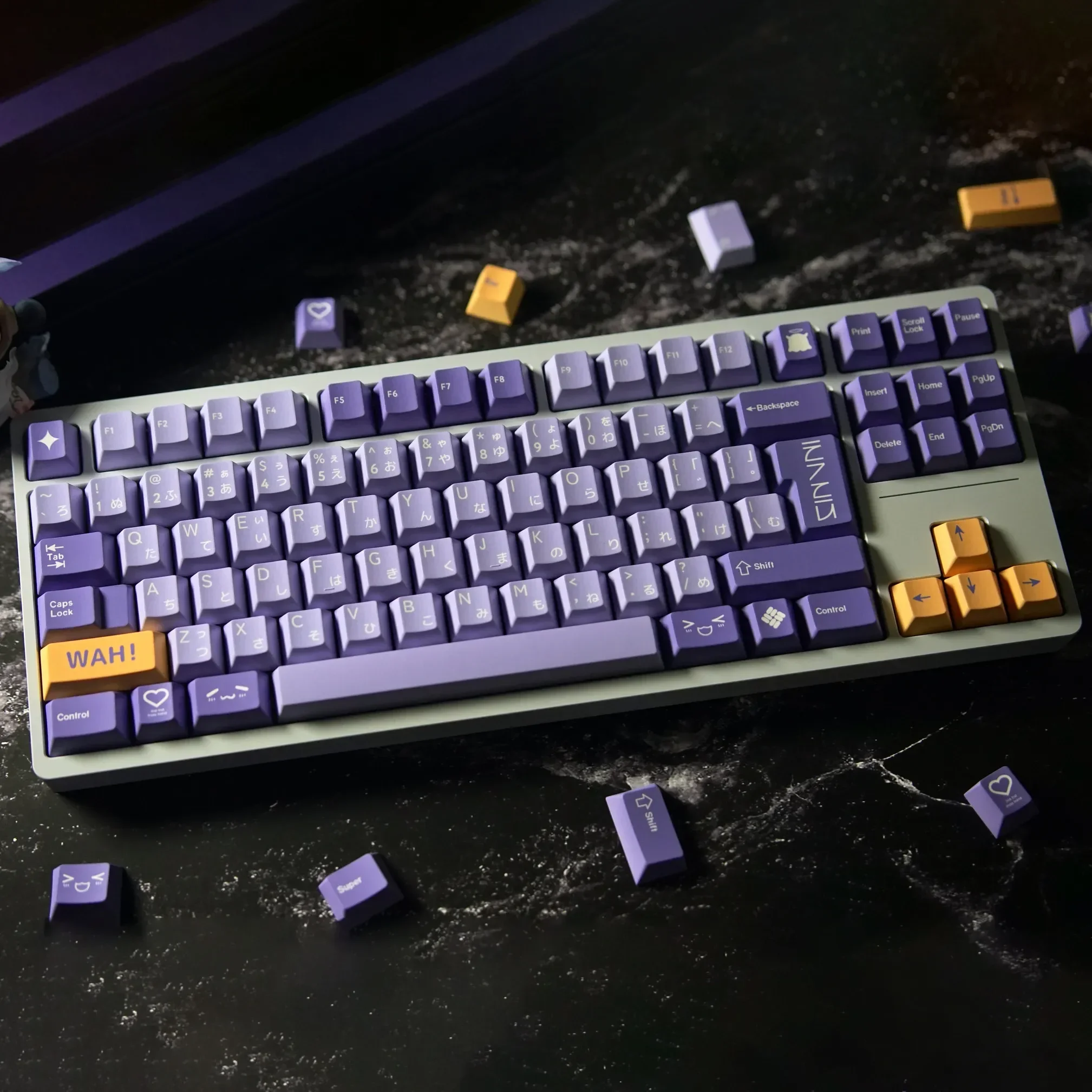 

Theme keycaps full five-sided sublimation PBT mechanical keyboard original personality small full set