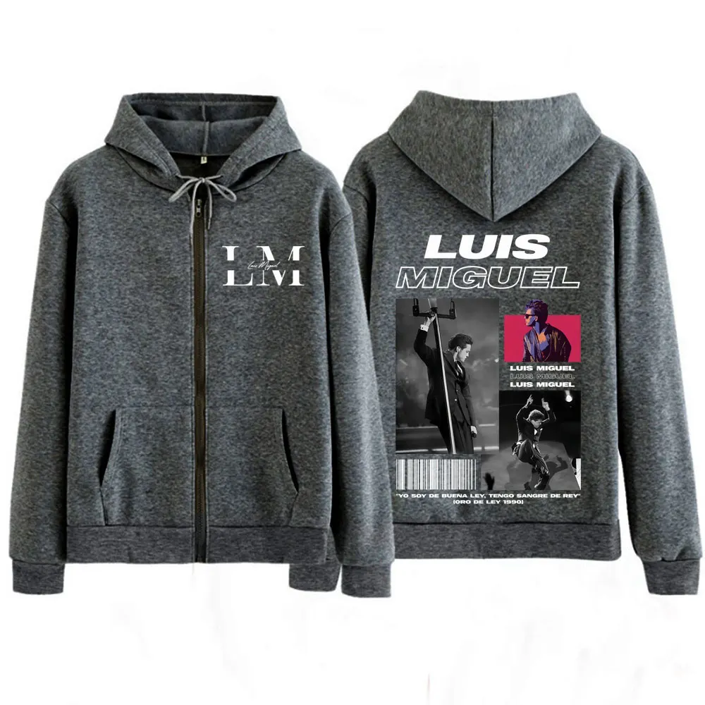 مغني الراب لويس ميغيل ألبوم جولة الجرافيك سستة هوديس Harajuku الهيب هوب الشرير بلوزات الرجال النساء سترة الصوف عادية زمم