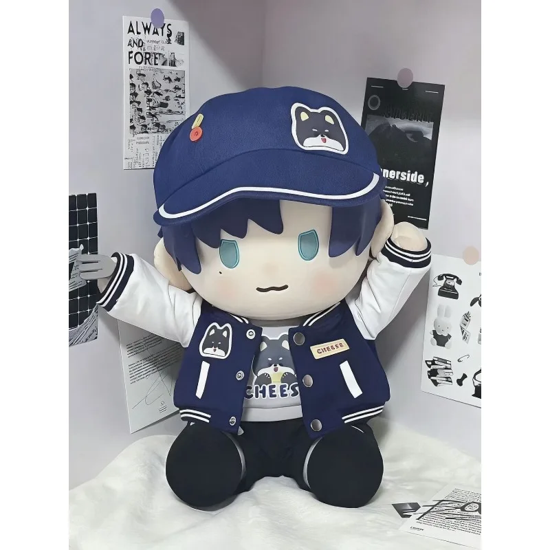 جيرسي بيسبول 40 سم، وضعية الجلوس، استمتع بالجسم، مجموعة بدلة الدمية القطنية