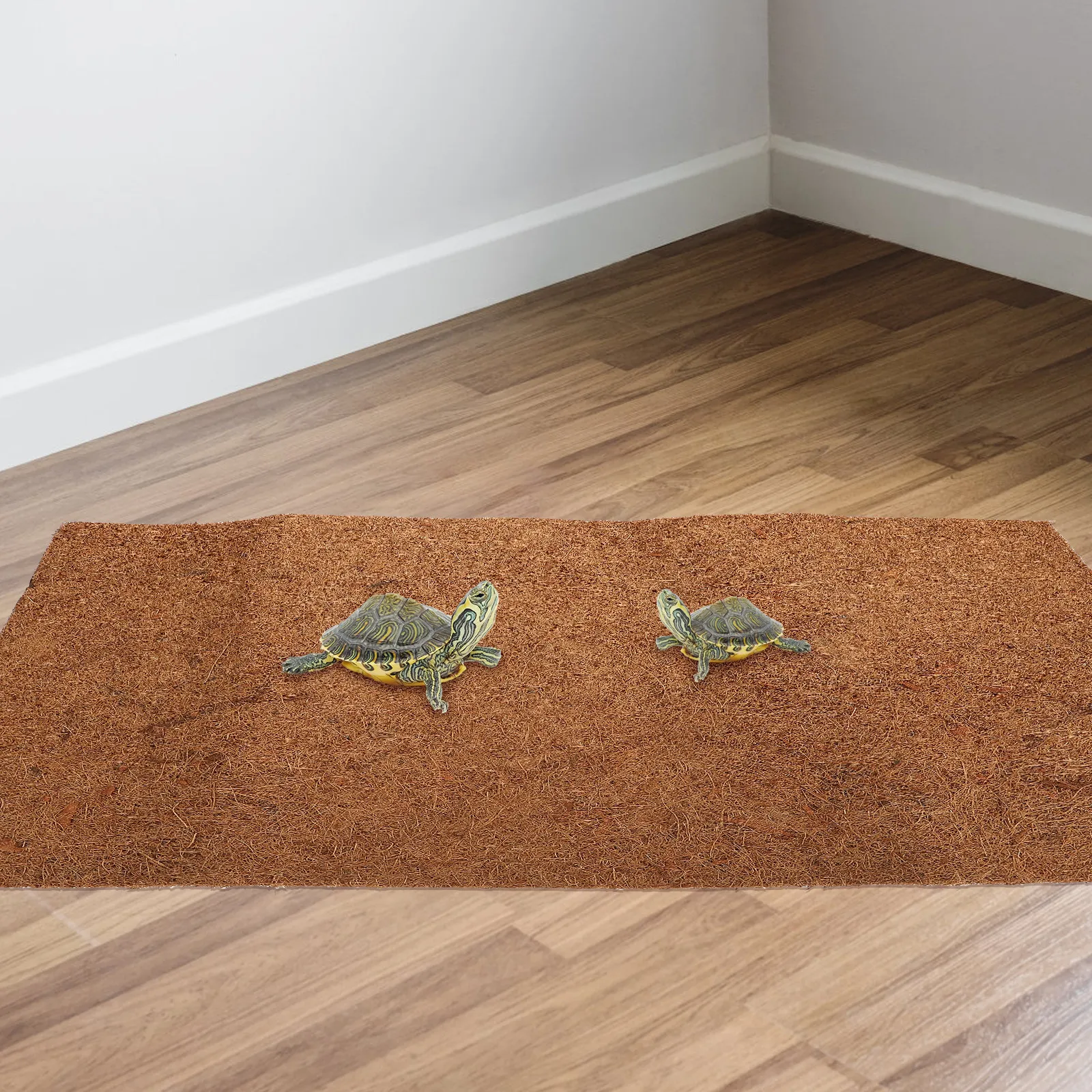 Cat Litter Mat - Faser-Reptilienmatte 60x40cm Kokosnussbasierte Terrarium-Bettmatte Leicht zu