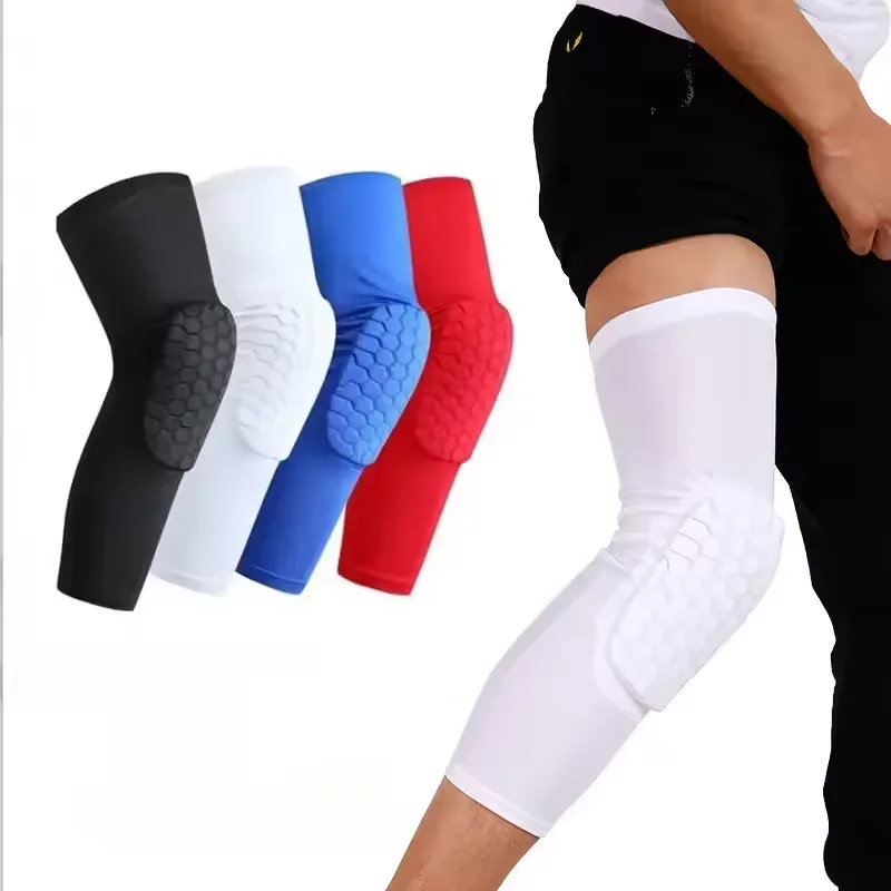 1PC Honeycomb Knee Pads Sleeve Basketball Brace Elastic Kneepad Protective Gear Patella Foam Support Volleyball Support